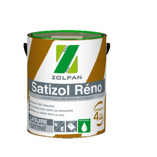 Lasure incolore satinée : Satizol Réno - ZOLPAN